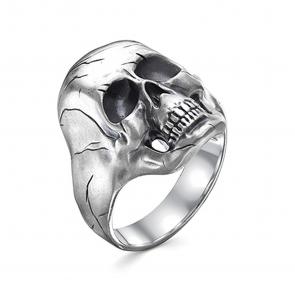 Кольцо из черненого серебра Иордань БМ-КО-673 Memento mori фото